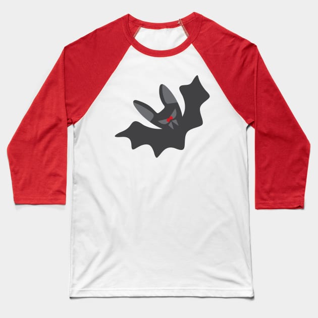 SCARY CUTE FUNNY VAMPIRE BAT Halloween Fangs - UnBlink Studio by Jackie Tahara Baseball T-Shirt by UnBlink Studio by Jackie Tahara